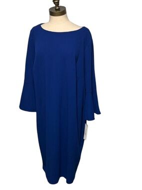 Calvin Klein Royal Blue Long Sleeve Dress size 22W new with tag
#129/5tt